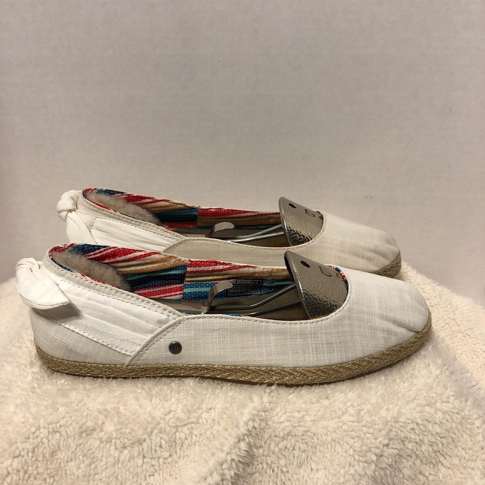 UGG Perrie Cotton Canvas Skimmer Ballet Flats
